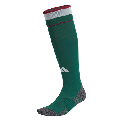 Green-White - Front - Adidas Childrens-Kids 2025 Hungary Home Socks