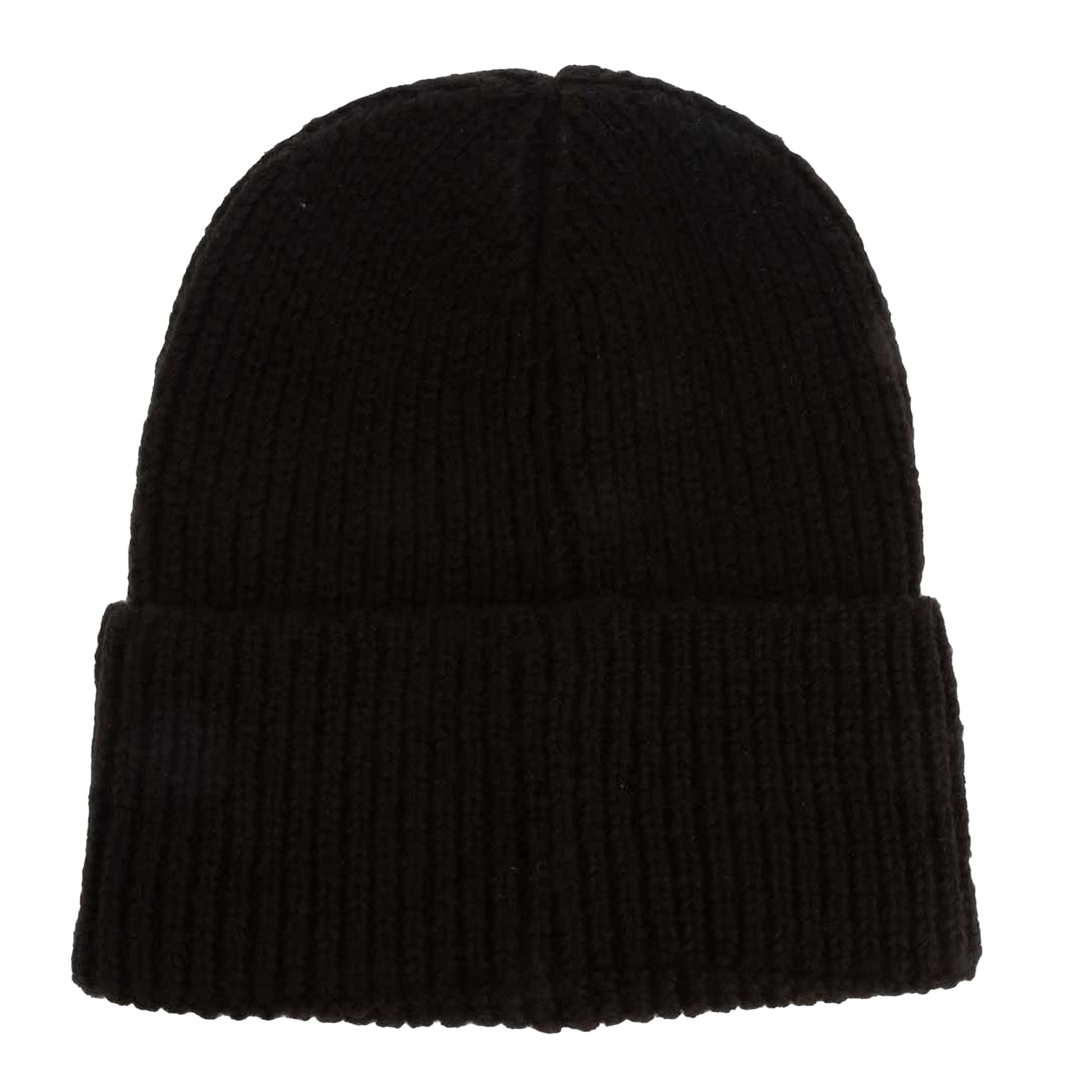 Black - Back - Adidas Mens Turned Up Cuff Beanie