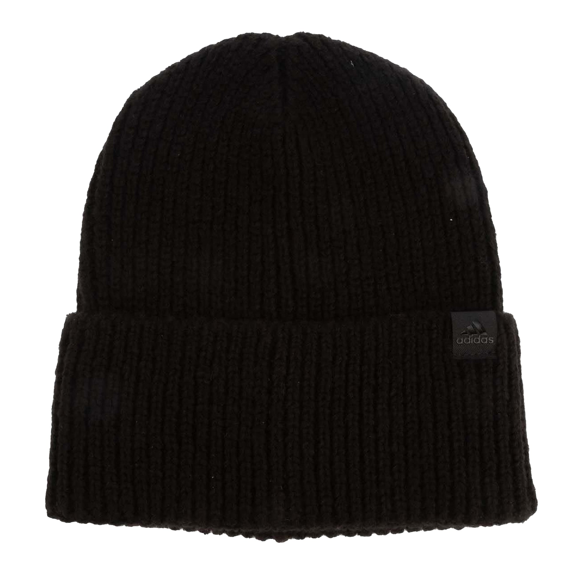 Black - Front - Adidas Mens Turned Up Cuff Beanie