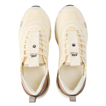 Coconut Milk - Side - Steve Madden Womens-Ladies Surge Low Cut Trainers