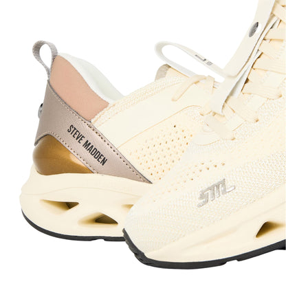 Coconut Milk - Lifestyle - Steve Madden Womens-Ladies Surge Low Cut Trainers
