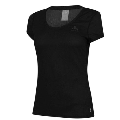 Black - Side - Odlo Womens-Ladies Active T-Shirt