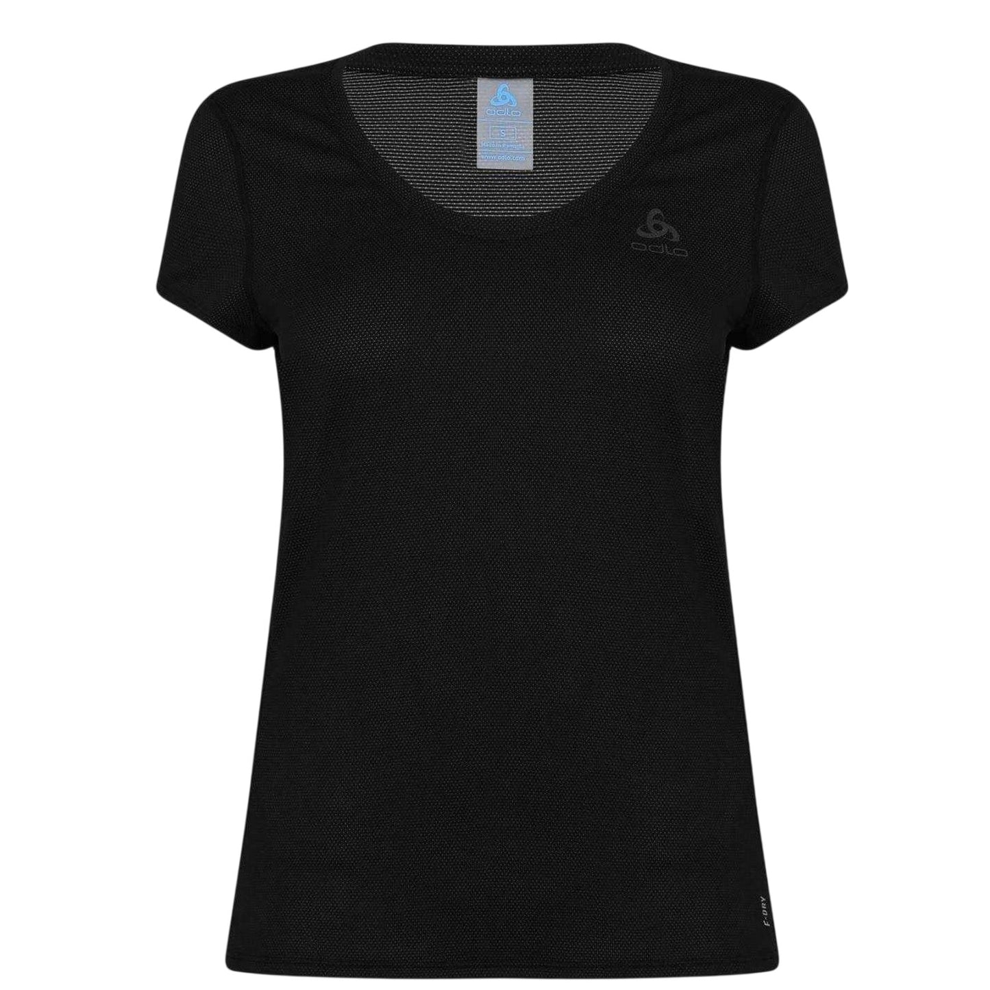 Black - Front - Odlo Womens-Ladies Active T-Shirt