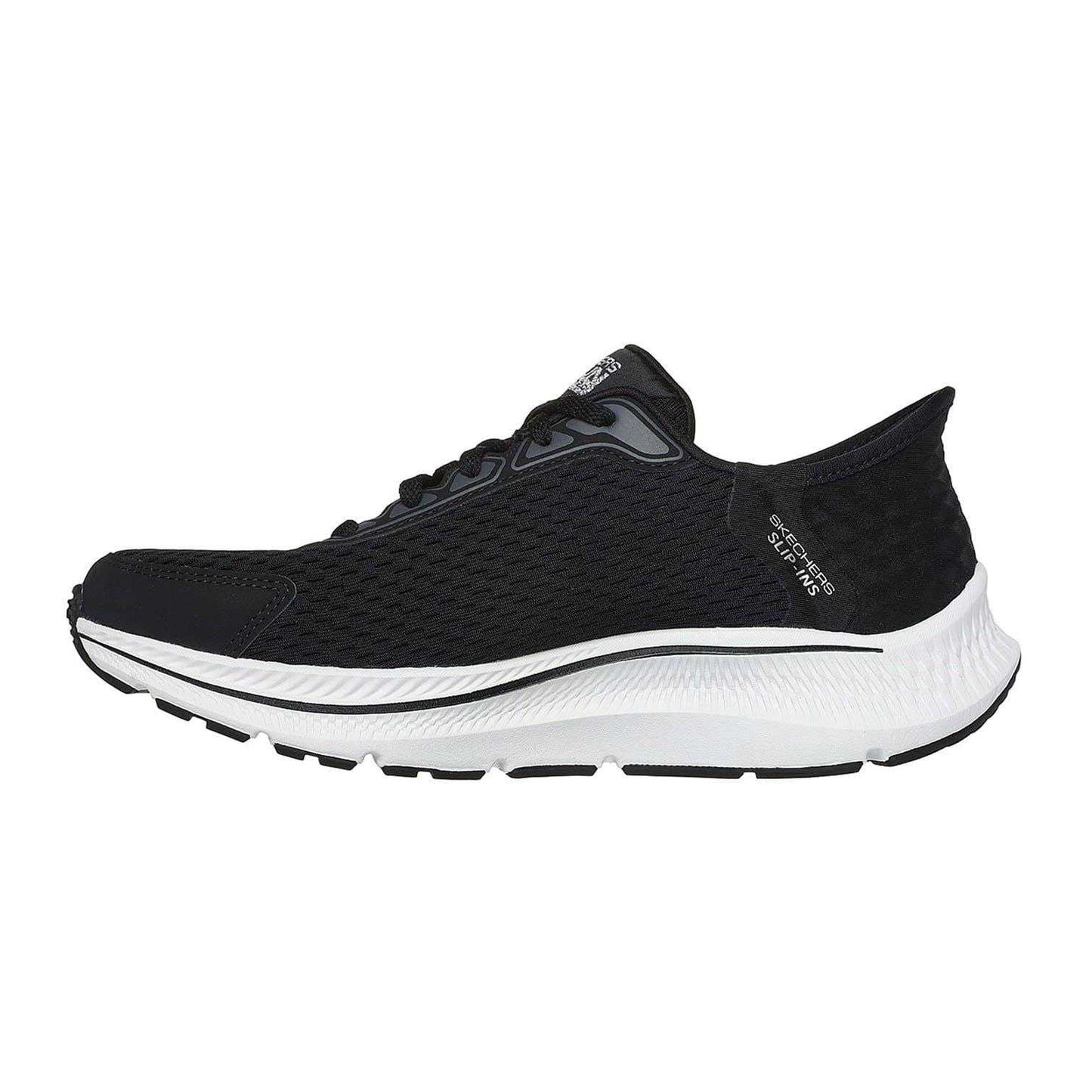 Black - Back - Skechers Womens-Ladies Go Run Consistent Slip-In Workout Flat Shoes