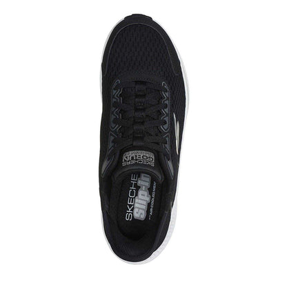 Black - Side - Skechers Womens-Ladies Go Run Consistent Slip-In Workout Flat Shoes