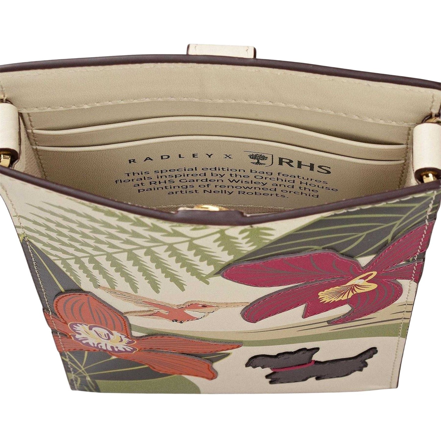 Multicoloured - Side - Radley RHS Leather Phone Bag