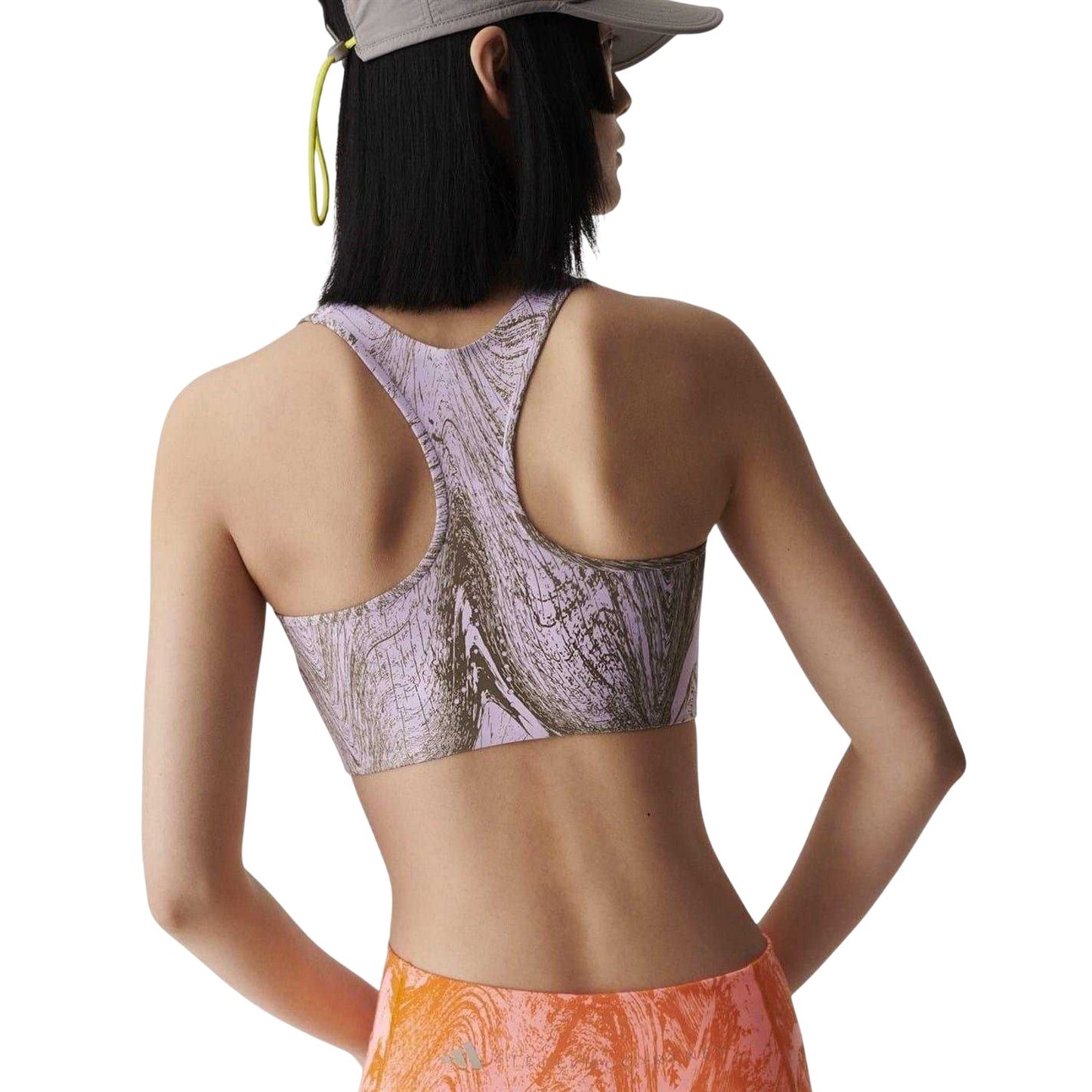 Purple-Olive - Lifestyle - Adidas Womens-Ladies Scoop Neck Regular Workout Sports Bra