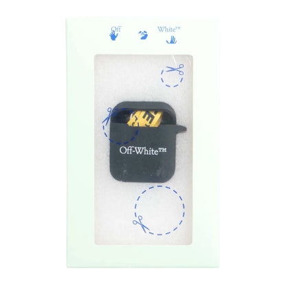 Black-White - Side - Off White Lettering Silicone AirPod Cover