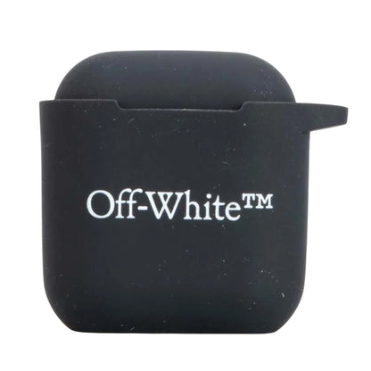 Black-White - Front - Off White Lettering Silicone AirPod Cover