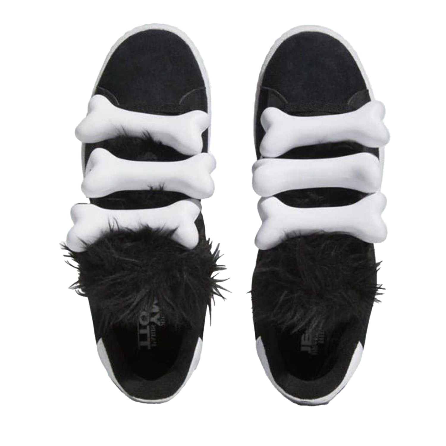Black - Side - Adidas Mens Campus 80s Bones Suede Trainers