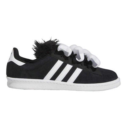 Black - Front - Adidas Mens Campus 80s Bones Suede Trainers