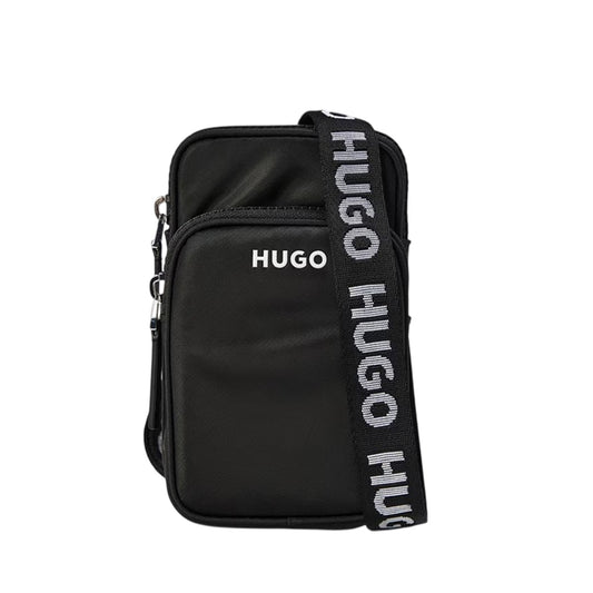 Black - Front - Hugo Bel Nylon Crossbody Bag