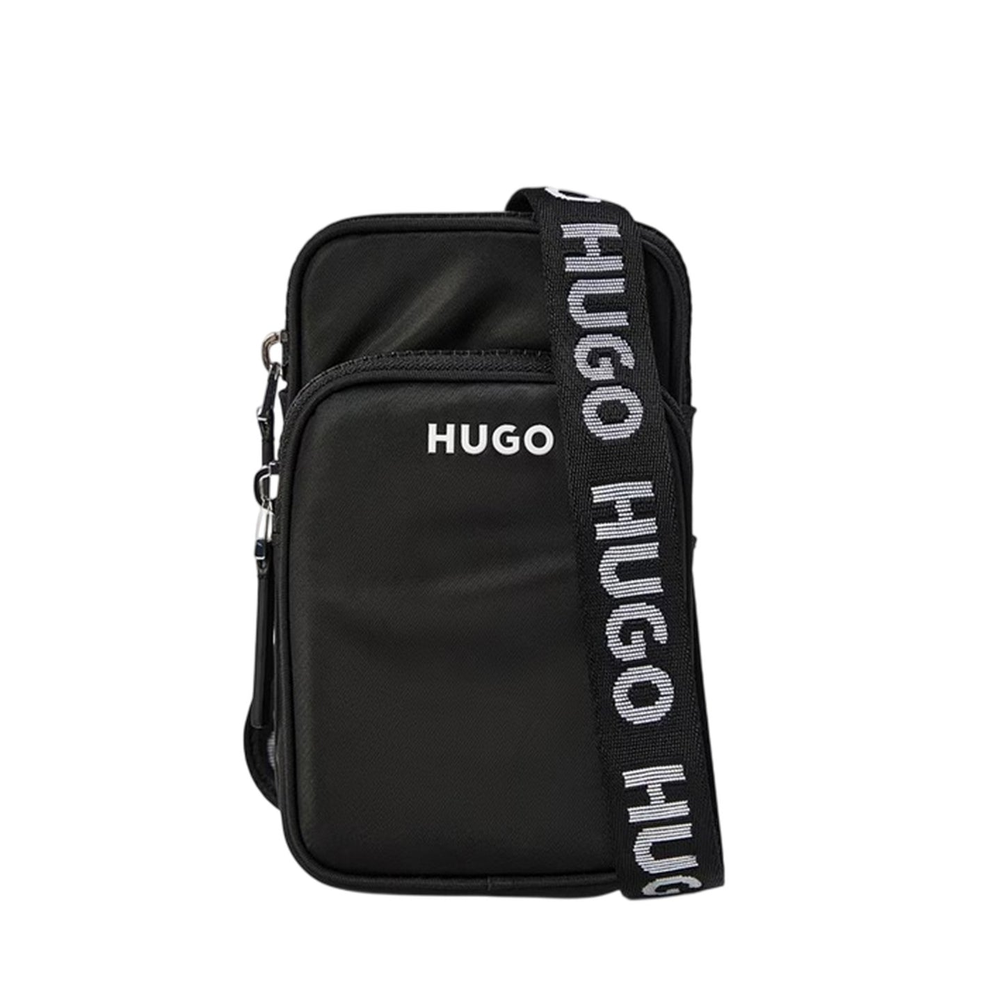 Black - Front - Hugo Bel Nylon Crossbody Bag