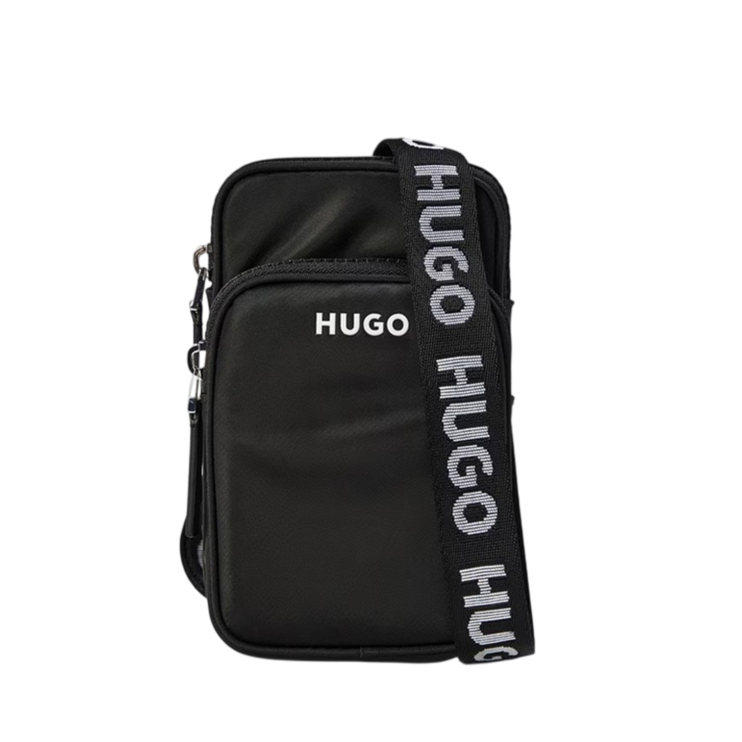 Black - Front - Hugo Bel Nylon Crossbody Bag