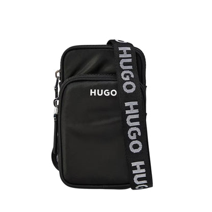Black - Front - Hugo Bel Nylon Crossbody Bag