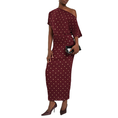 Burgundy - Lifestyle - Never Fully Dressed Womens-Ladies Tilly Maxi Dress