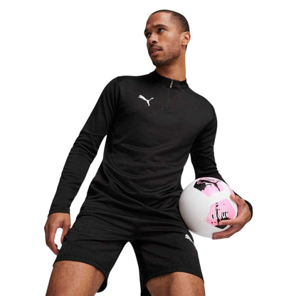 Black - Lifestyle - Puma Mens Quarter Zip Track Top