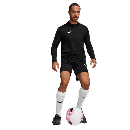 Black - Pack Shot - Puma Mens Quarter Zip Track Top
