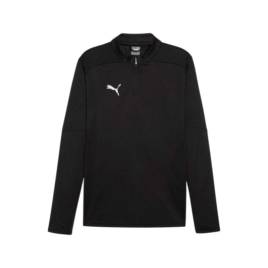 Black - Front - Puma Mens Quarter Zip Track Top