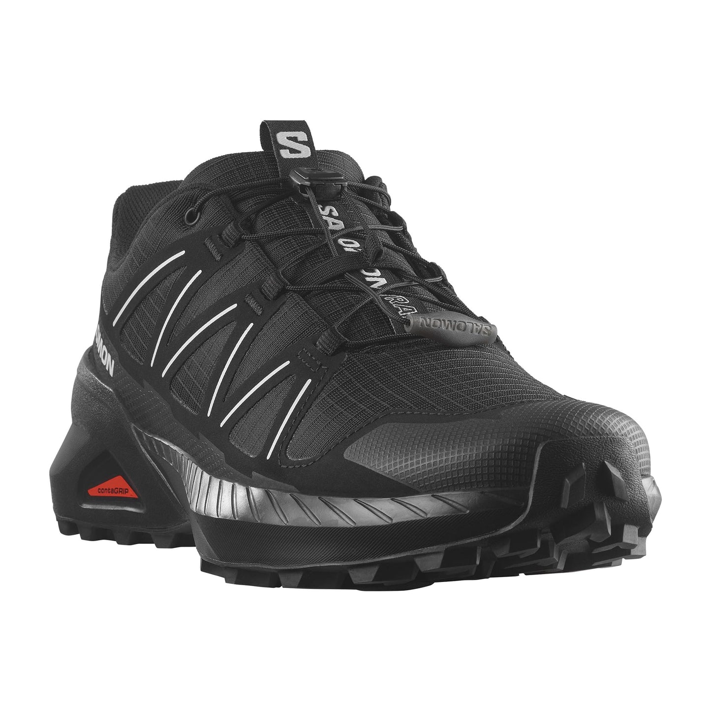 Black - Pack Shot - Salomon Mens Speedcross 6 Shoes