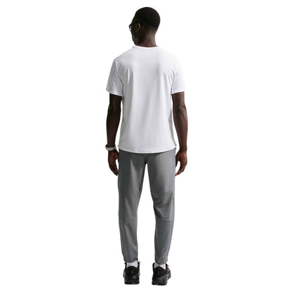 White - Back - Nike Mens Miler Swoosh Reflective Detail T-Shirt