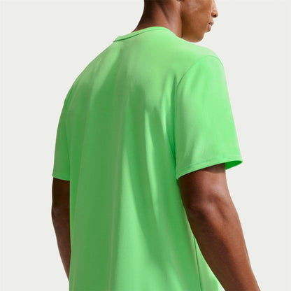 Green-Silver - Back - Nike Mens Miler Swoosh Reflective Detail T-Shirt