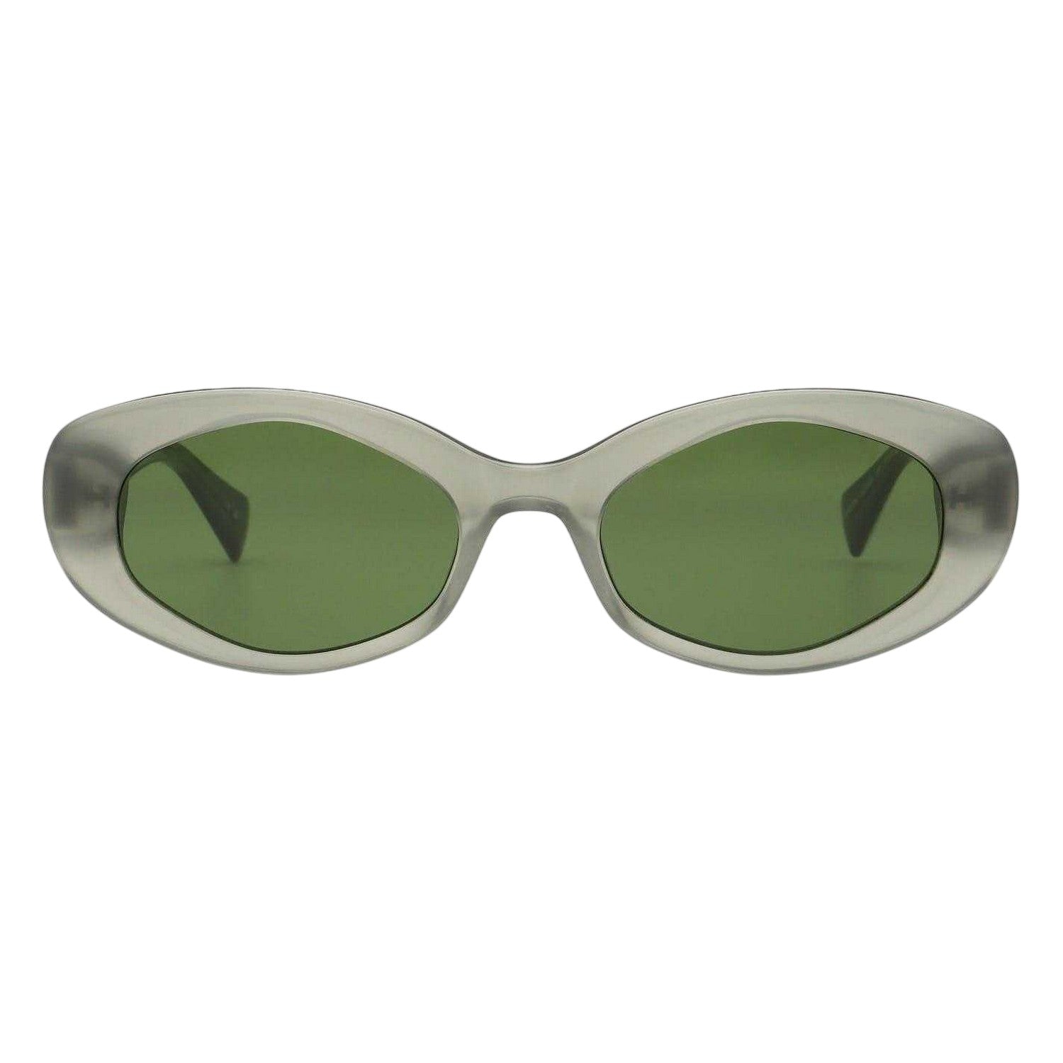 Grey-Khaki - Front - AllSaints Womens-Ladies Carolyn Oval Sunglasses