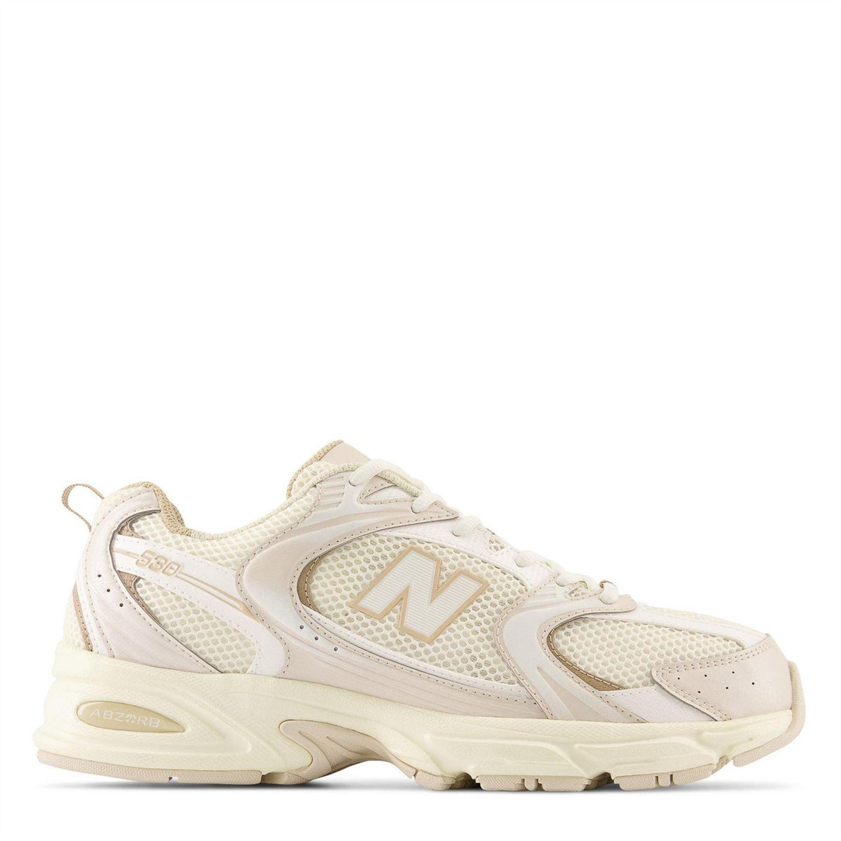 Beige-Gold - Front - New Balance Womens-Ladies 530 Trainers