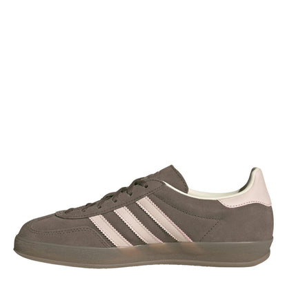 Earth Brown - Close up - Adidas Womens-Ladies Gazelle Suede Trainers