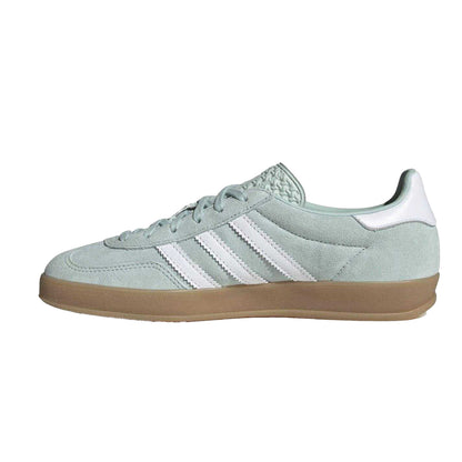 Ash-Green - Back - Adidas Womens-Ladies Gazelle Suede Trainers