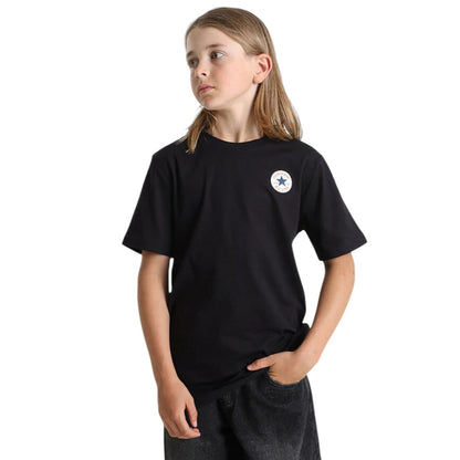 Black - Side - Converse Childrens-Kids All Star Logo T-Shirt
