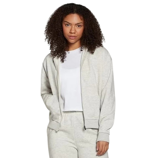 Grey Marl - Front - MyProtein Womens-Ladies Patterned Performance Full Zip Sweat Jacket