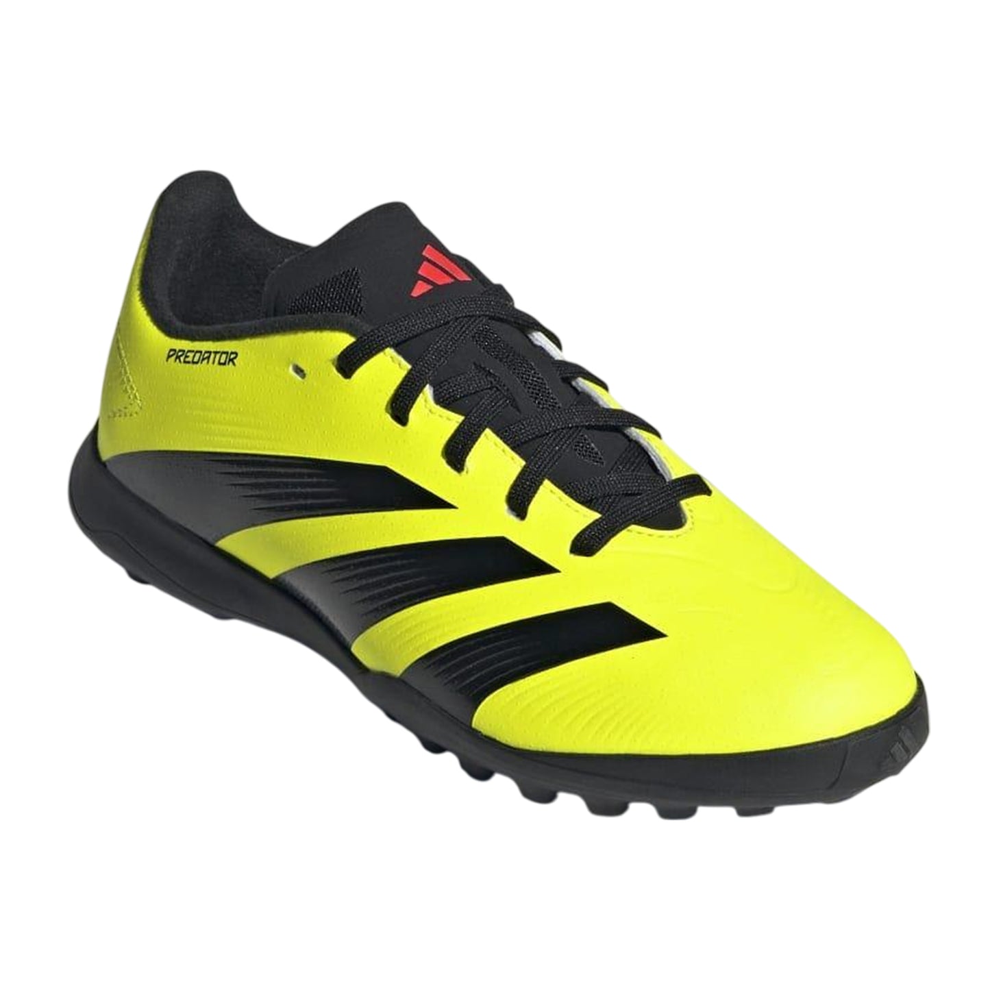 Yellow-Black - Front - Adidas Childrens-Kids Predator League Turf Football Boots