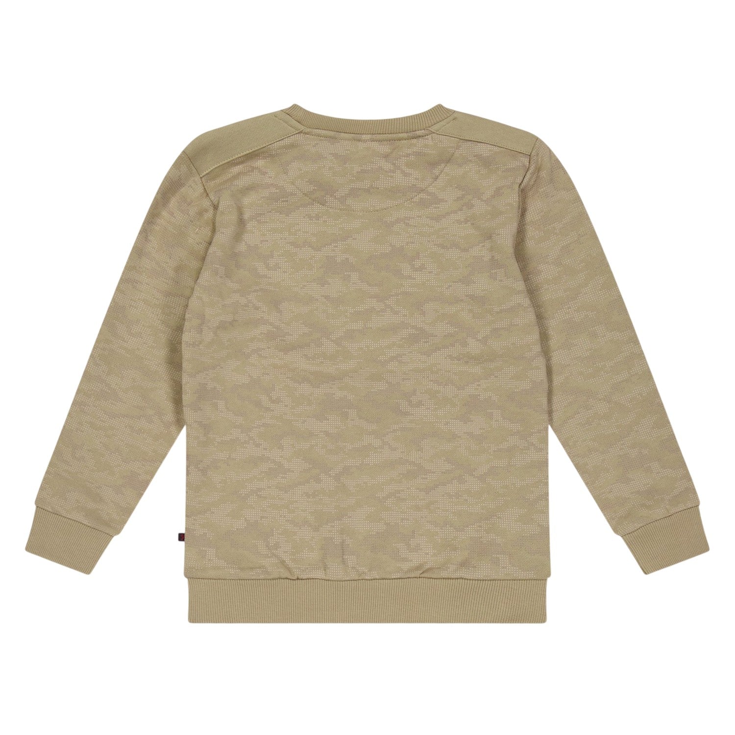 Brown - Back - Farah Childrens-Kids Camo Crew Neck Sweatshirt