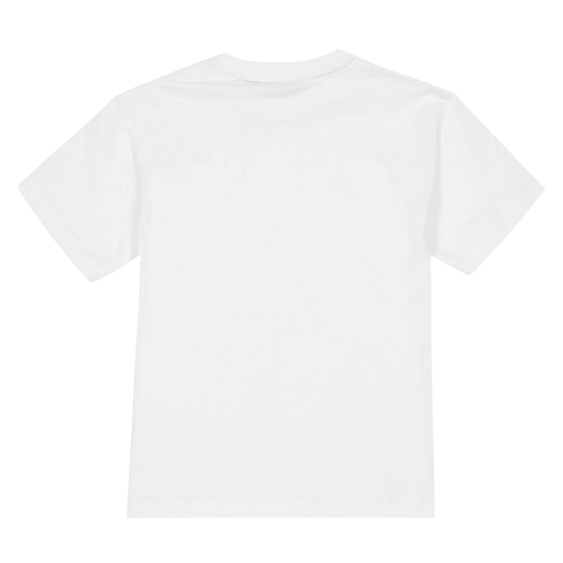 White - Back - Off White Childrens-Kids Layered Logo Cotton T-Shirt