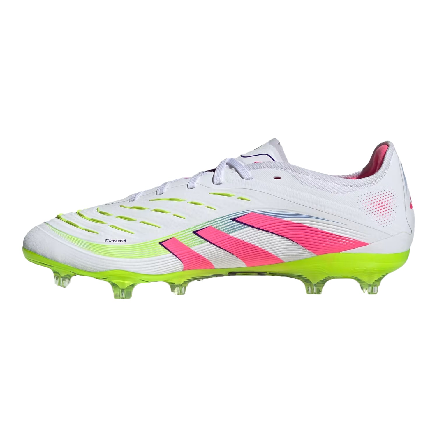 White-Pink-Lemon - Side - Predator Mens Firm Ground Football Boots