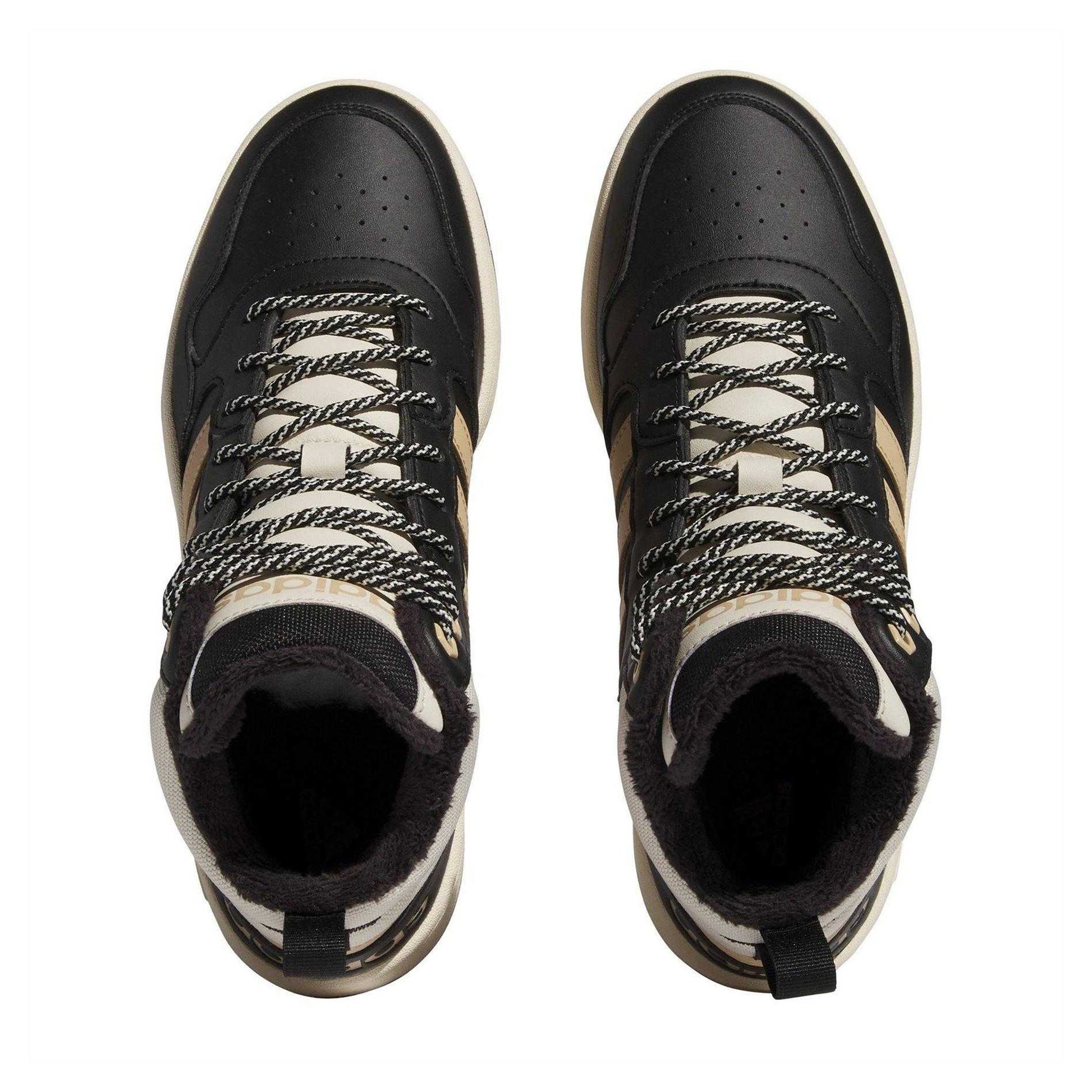Core Black - Lifestyle - Adidas Mens Hoops 3.0 Mid Winterized Basketball Shoes