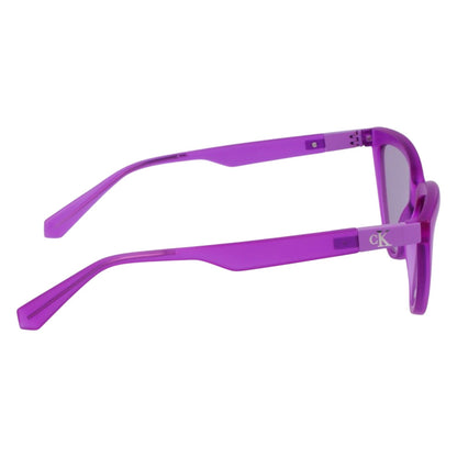 Lilac - Side - Calvin Klein Womens-Ladies Jeans Cat Eye Sunglasses