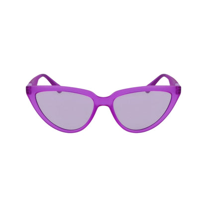 Lilac - Front - Calvin Klein Womens-Ladies Jeans Cat Eye Sunglasses