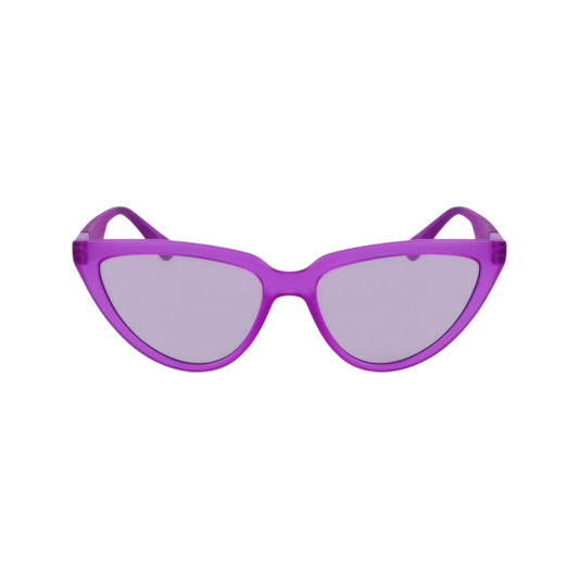 Lilac - Front - Calvin Klein Womens-Ladies Jeans Cat Eye Sunglasses