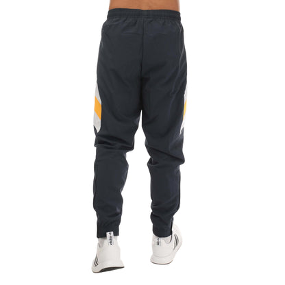 Navy - Back - Adidas Mens 2022-23 Woven Real Madrid CF Jogging Bottoms