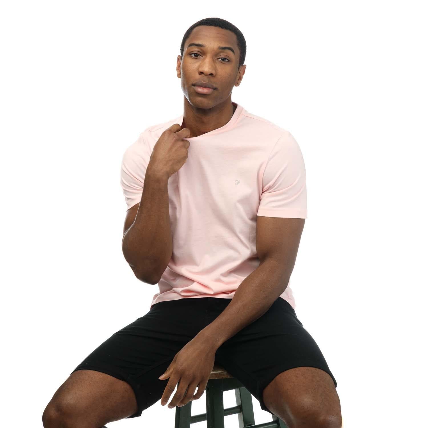 Rose - Lifestyle - Farah Mens Eddie Crew Neck T-Shirt