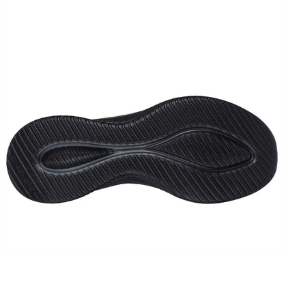 Black - Lifestyle - Skechers Womens-Ladies Ultra Flex 3.0 Flat Trainers