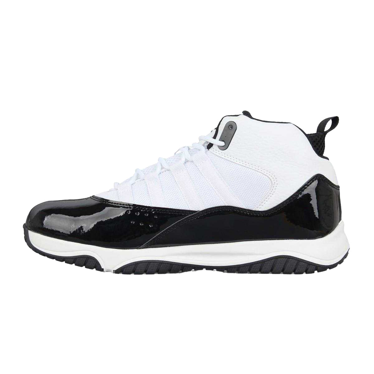 White-Black - Side - Rise Mens Shuttle Basketball Shoes