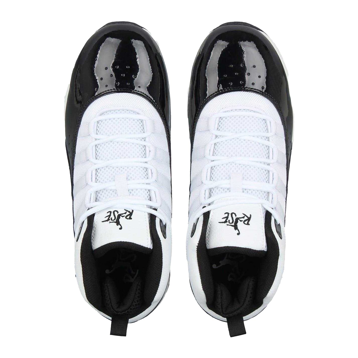 White-Black - Lifestyle - Rise Mens Shuttle Basketball Shoes