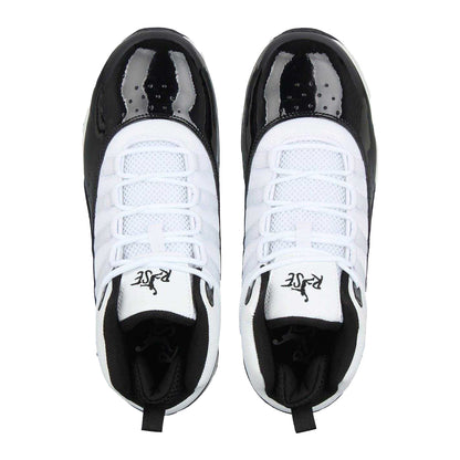 White-Black - Lifestyle - Rise Mens Shuttle Basketball Shoes