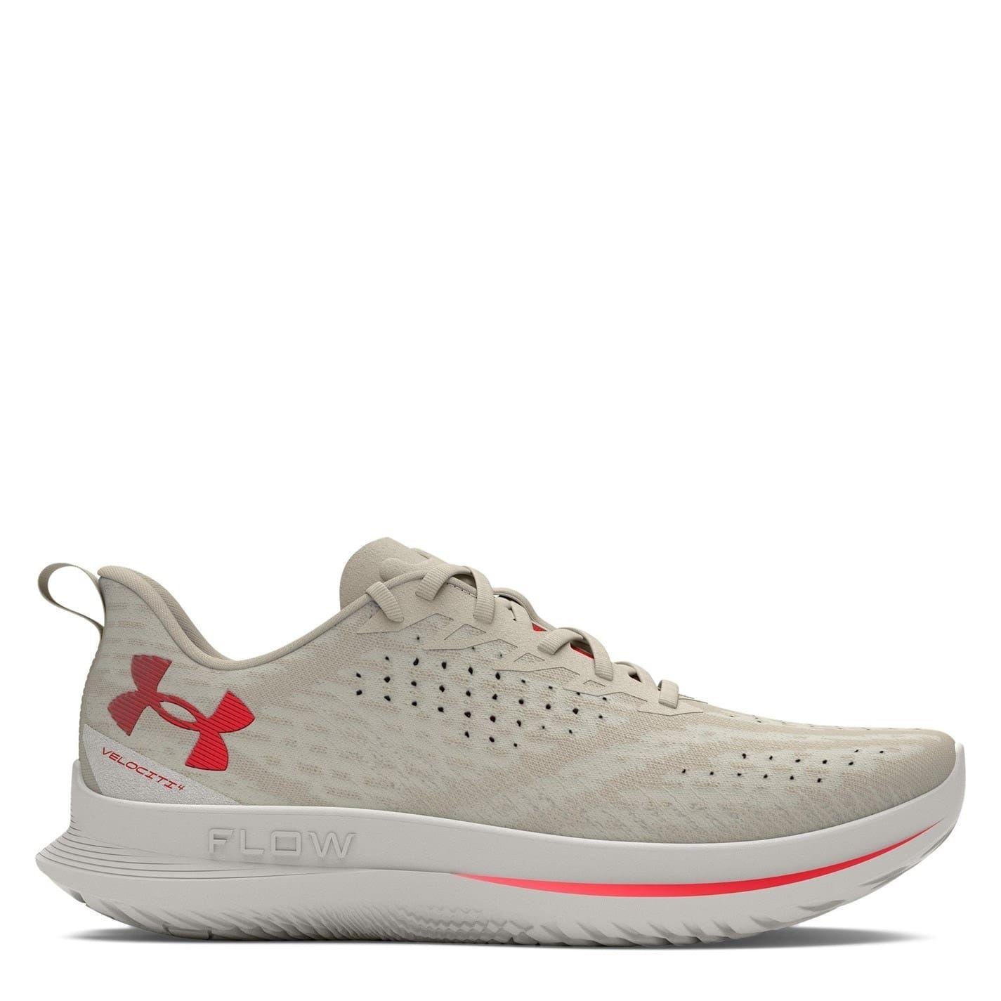 Grey - Front - Under Armour Womens-Ladies Velociti 4 Shoes
