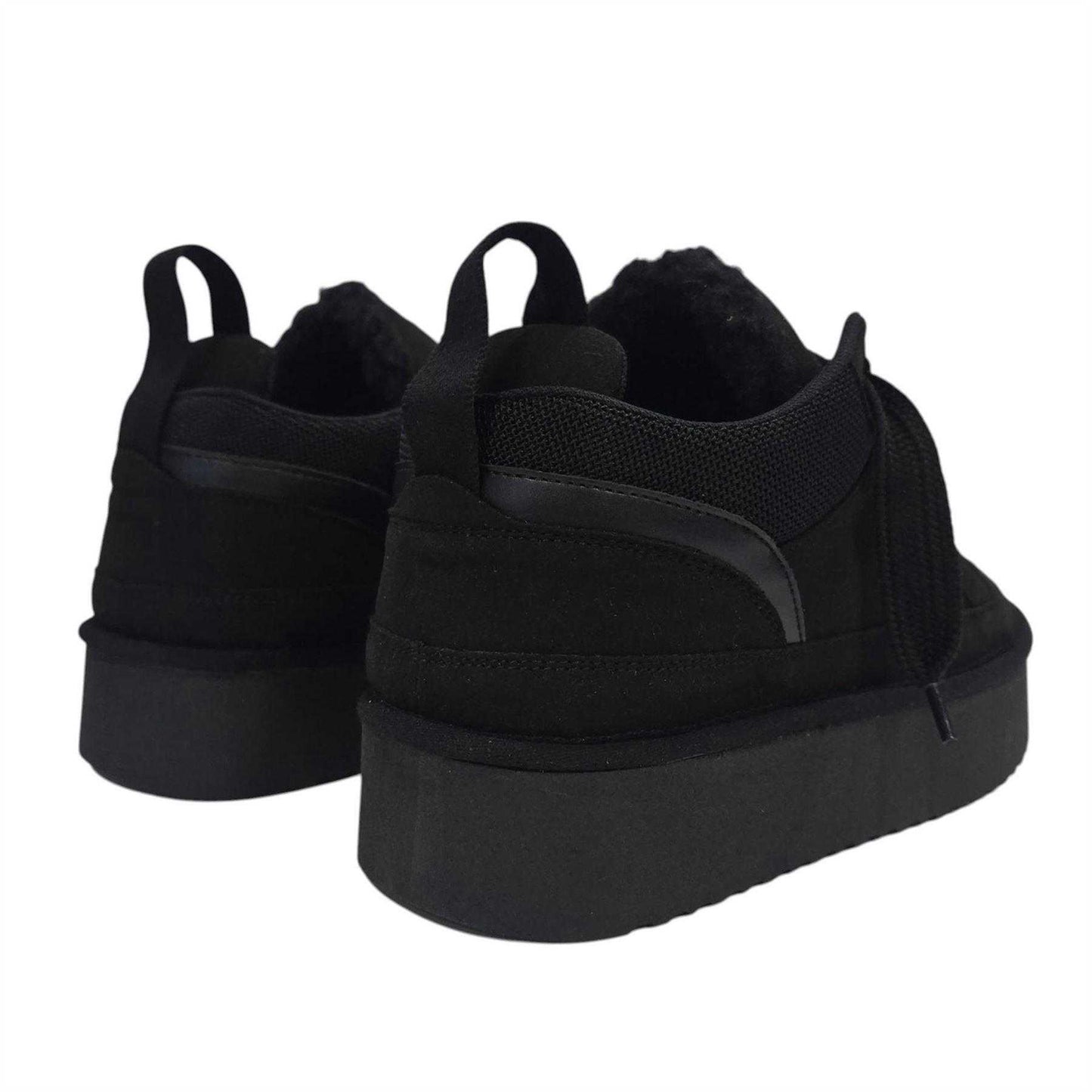 Black - Back - Jack Wills Womens-Ladies Snug Suede Trainers