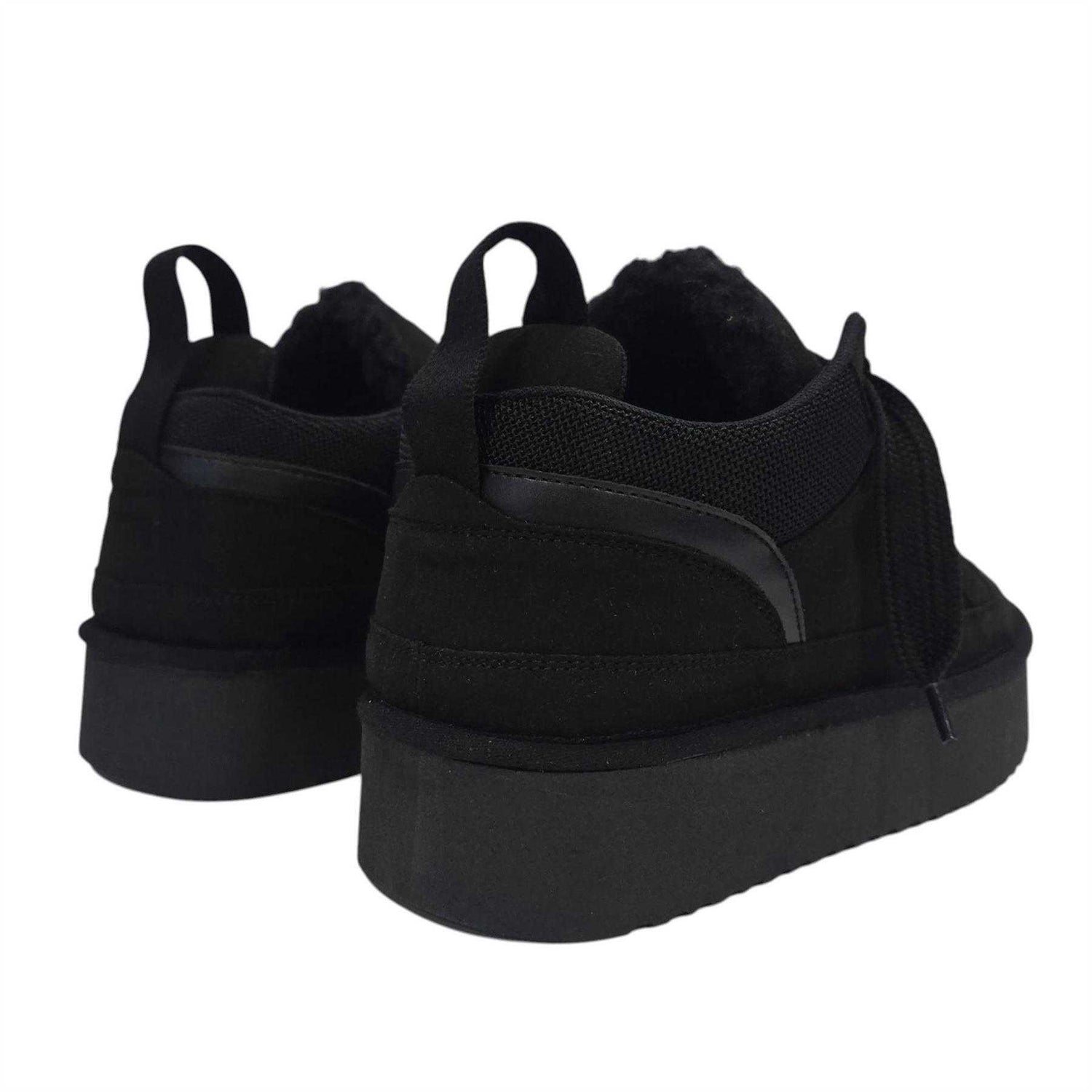 Black - Back - Jack Wills Womens-Ladies Snug Suede Trainers