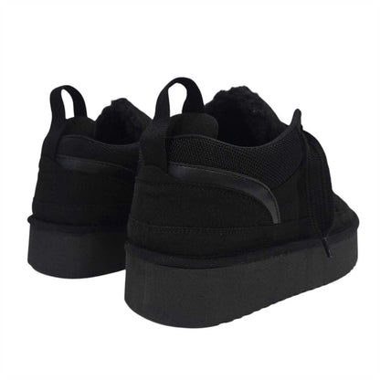 Black - Back - Jack Wills Womens-Ladies Snug Suede Trainers